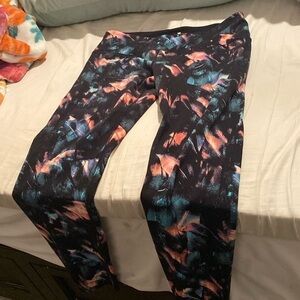 Tuff Athletics Leggings Art Splatter Design